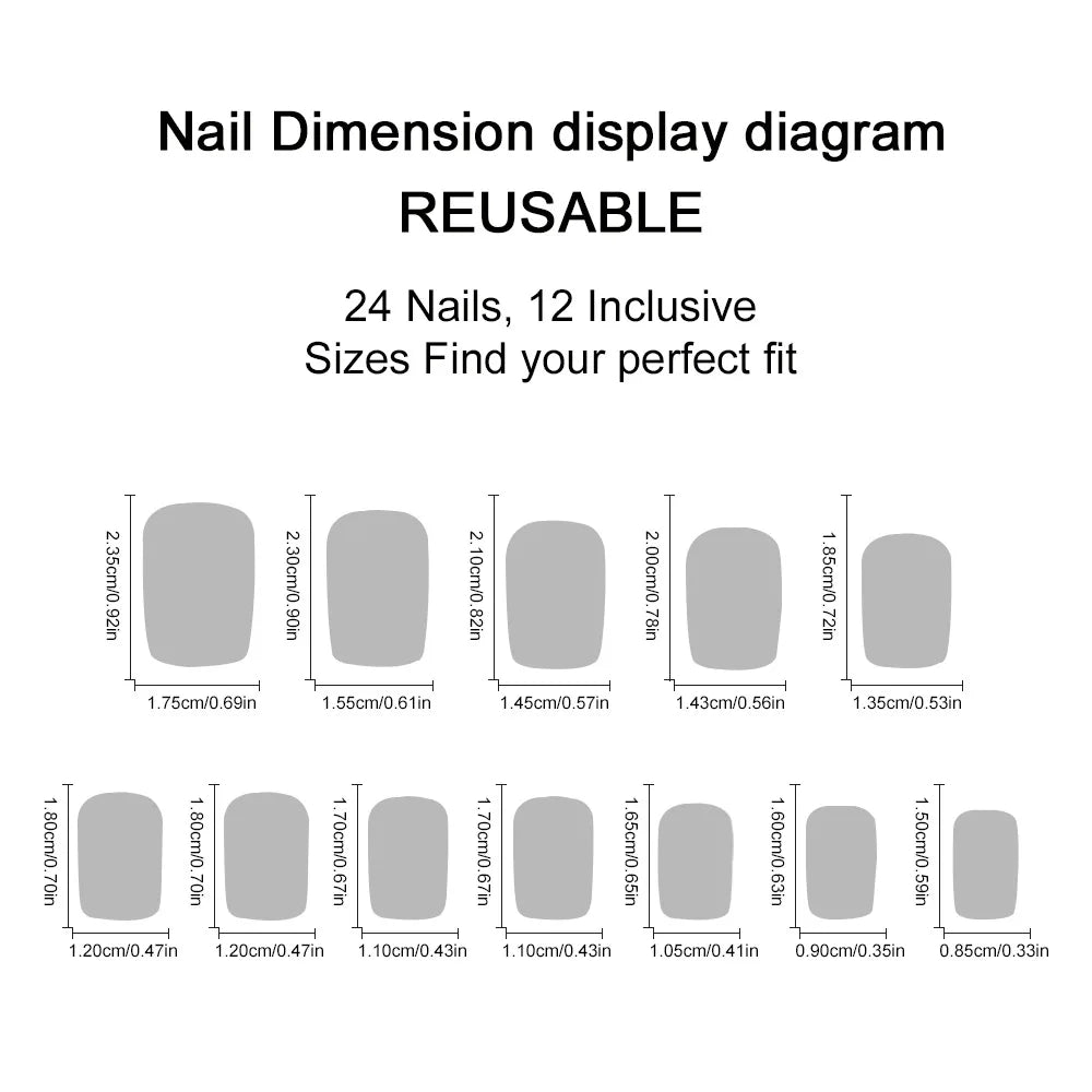 Medium fake nails for women gilrs gradient blue ocean sea tortoise shark design Square ballet nail tips press on false nail art