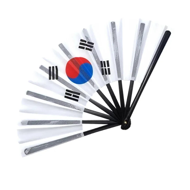 32 Country Flag Folding Hand Fan - مروحة يدوية قابلة للطي بأعلام 32 دولة