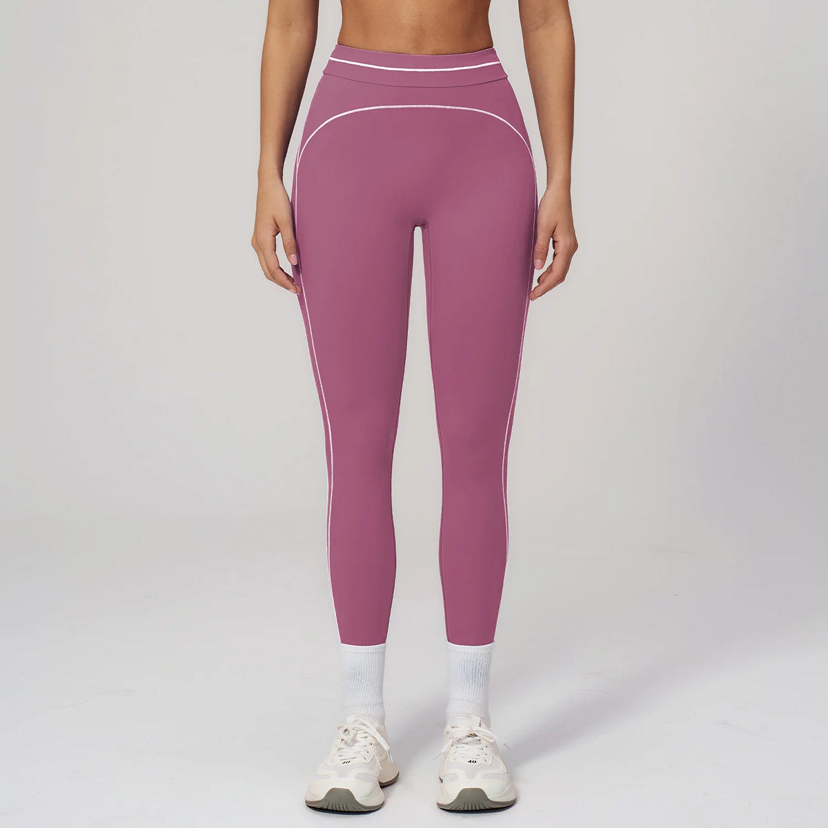 Rooftrellen 1PC Woman High Waisted Fitness Yoga Pants Summer Gym Running Sports Push Up Quick Drying Color Blocking Yoga Pants