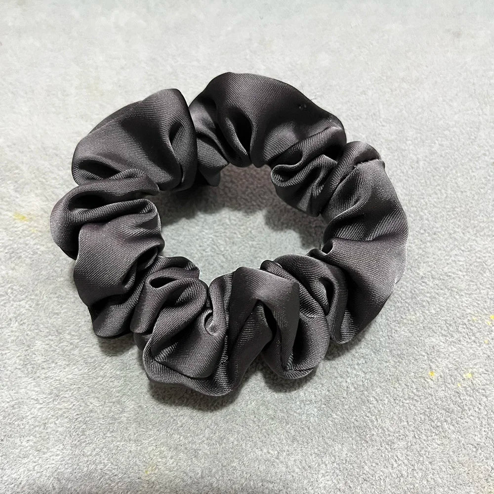 Oversize Satin Scrunchies Elastic Hair Ties Women Girls Big Silk Hair Bands Ponytail Holder Hair Rubber Bands Hair Accessories