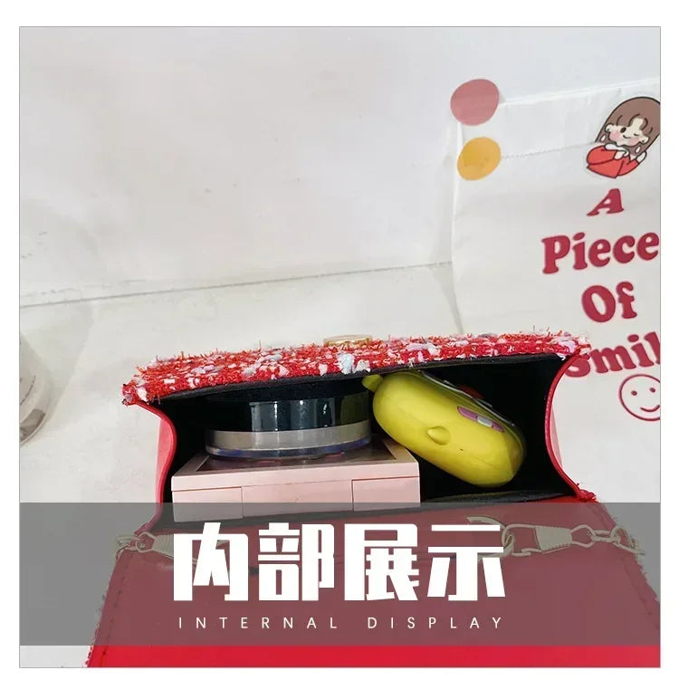 Princess Chanel style chain bag baby pearl accessories hand bell bag trendy children cute bow girl shoulder bag