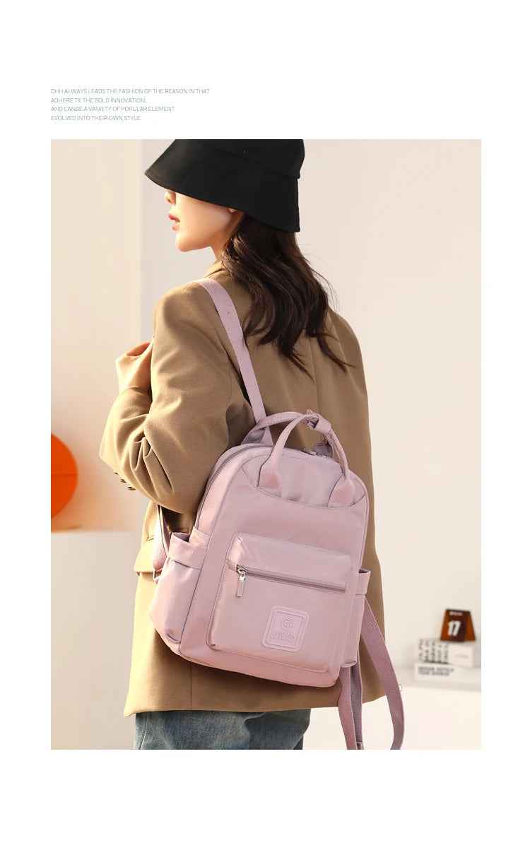 New Women's Fashion Backpack High Quality Large Capacity Women's Shoulder Bag Waterproof Multi Functional Handbag For Women