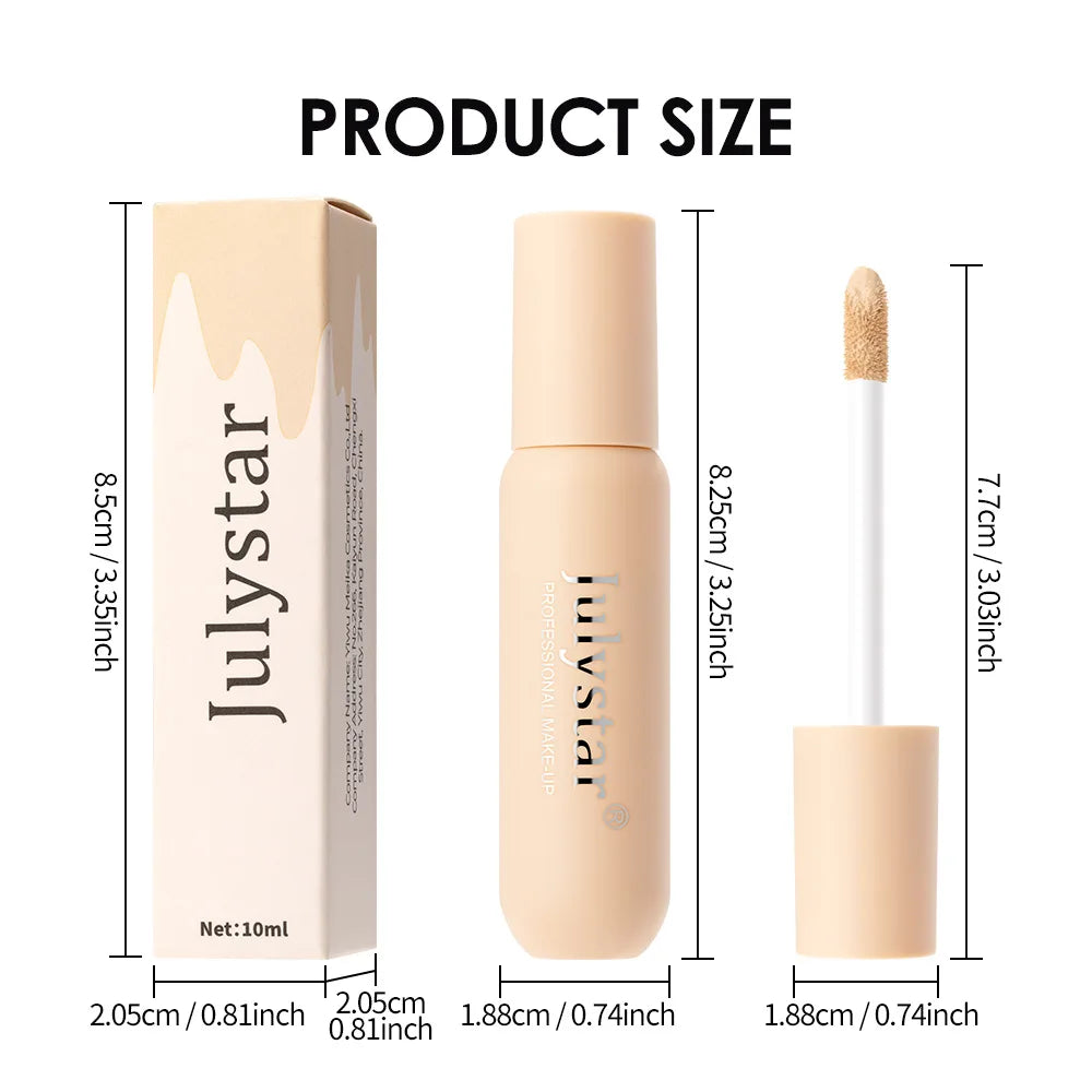 6 Colors Liquid Concealer Full Coverage for Acne Scars Tattoo Body Face Waterproof Long Lasting Easy Blend Korean Make Up