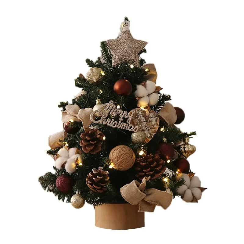 1PC Christmas Decoration Christmas Tree Desktop Small Tree Ornaments New Year Navidad Gift Christmas Festival Party Supplies