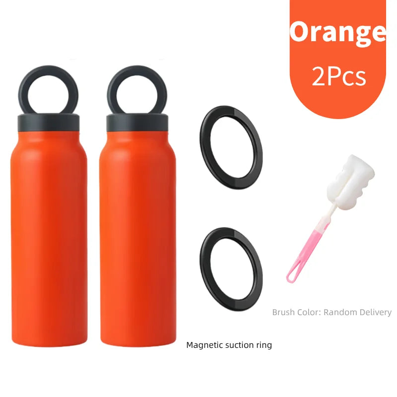Magnetic Phone Holder Insulated Sports Water Bottle – 24oz
