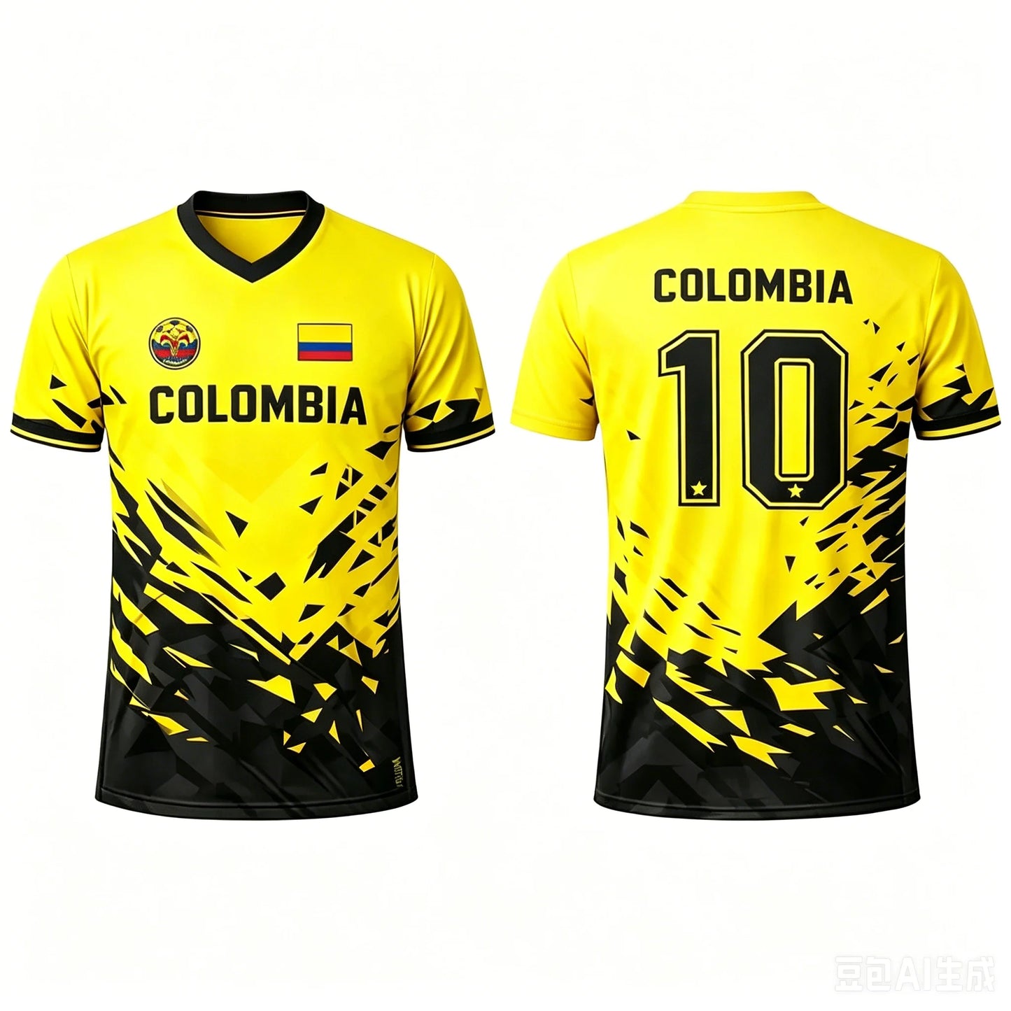 Summer Colombia Flag 3D Printed Soccer Jersey T Shirt Breathable Quick Dry Family Style for Kids Adults Outdoor Training Sports