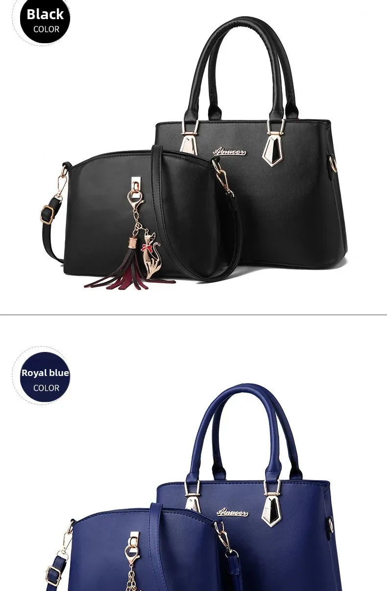 Trendy Large Capacity Women's Handbag Fashionable Mother-Child Shoulder Bag