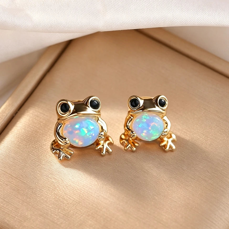 ZAKOL 1pair Cute Penguin Frog Stud Earrings Exquisite Animal Jewelry Accessories Casual Wear Daily Accessories Birthday Gift