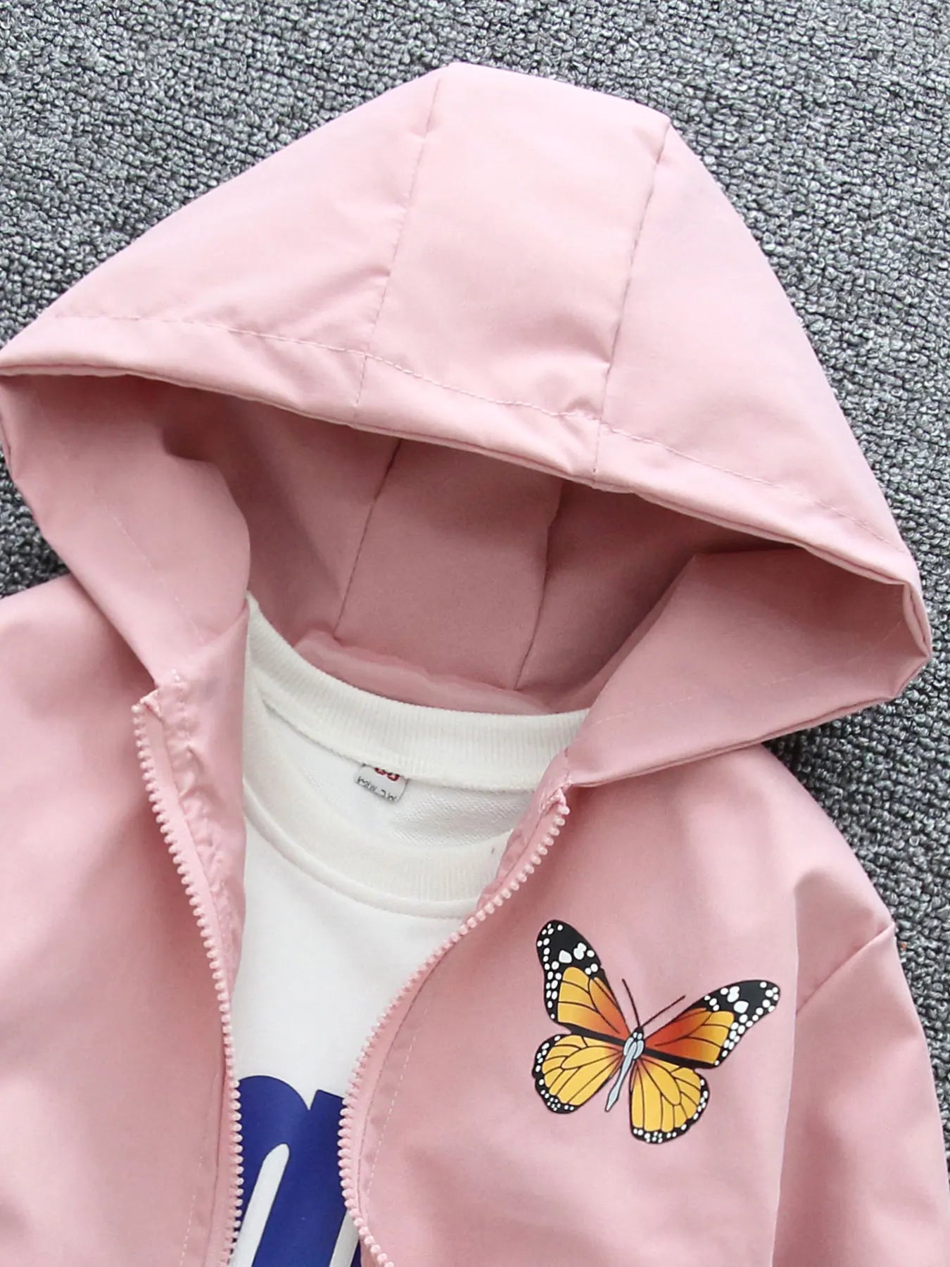 3 - 10 - Year - Old Girls' Spring - Autumn Outerwear: Jackets Featuring Adorable Butterfly Motifs