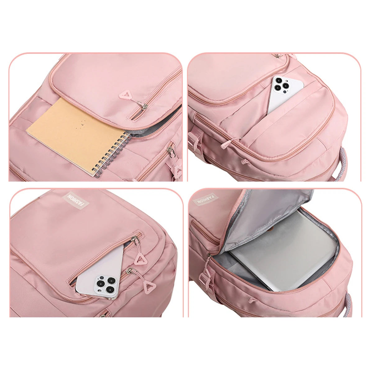 Large-capacity college students lightweight spine bag, outdoor sports travel lovers backpack, with computer pocket inside