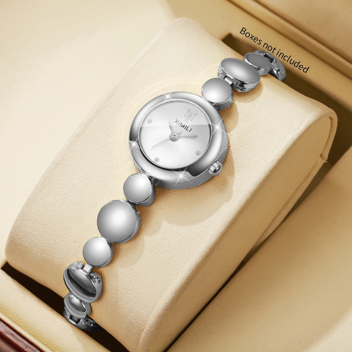 Luxury Gold Bracelet Strap Women Watches Elegant Round Dial Ladies Dress Quartz Wristwatch Clock Relogio Feminino（Without Box）