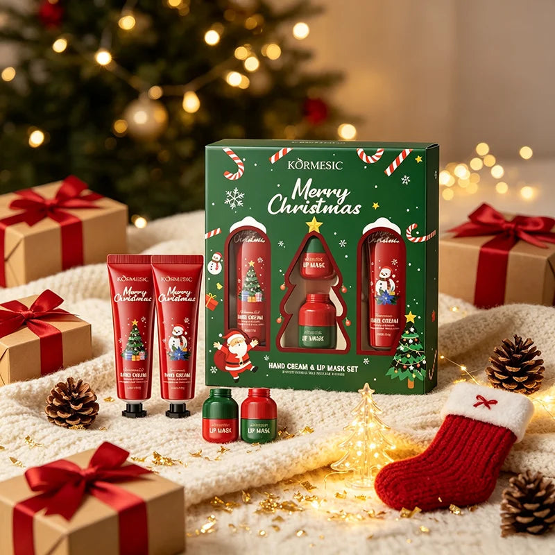 Vitamin E Avocado Moisturizing Hand Cream Christmas Hand Cream Sachet Set Hydrate Non‑greasy For Dry Skin Holiday Gift