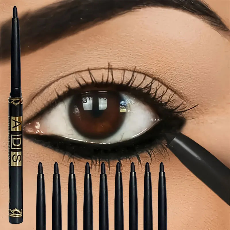 Waterproof Black Eyeliner Pencil Set – Long-Lasting & Smudge-Proof