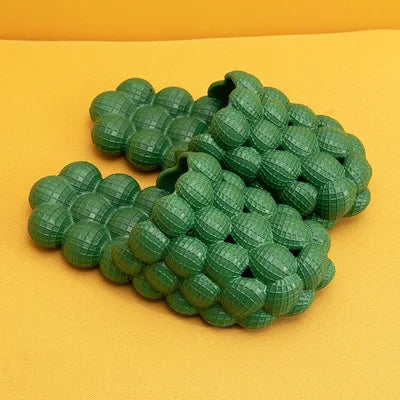 Lychee Slippers Bubble Shoes Women Step on Shit Feelings Ins Internet Celebrity Trend Personality Non-slip Massage Bottom