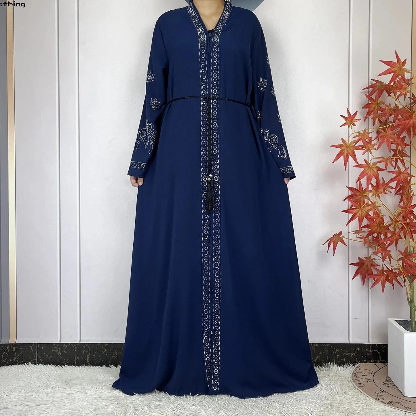 New arrival Style Women Elegant Dress Long Sleeves Open Abaya for spring season, Ramadan, Eid celebrations