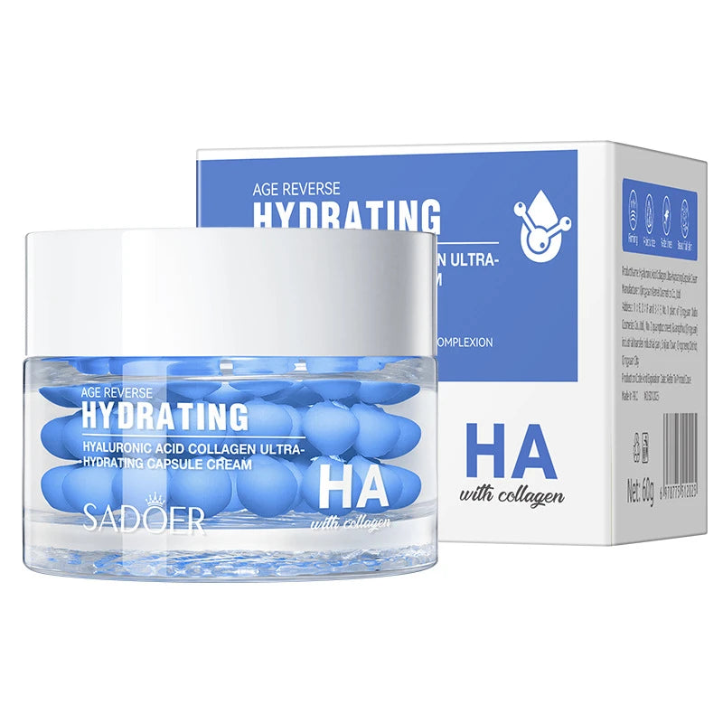 Collagen Asiatica Capsule Face Cream 60g PDRN Vitamin C Niacinamide Glow Plump Skin Cream Soothing And Hydrating Daily Skincare