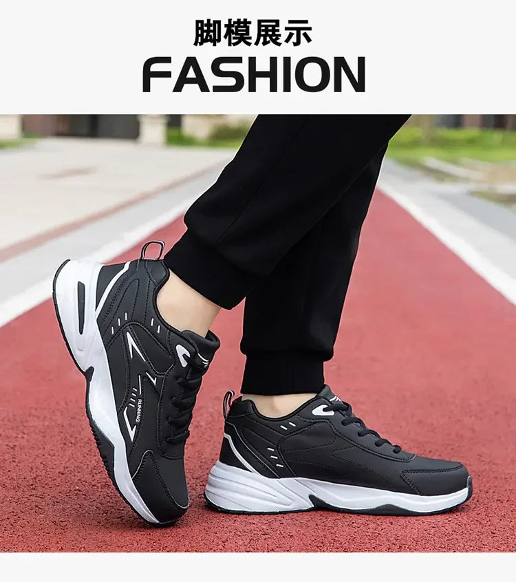 Men’s Casual Shoes B812 – Breathable PU Leather Lace-Up with EVA Sole