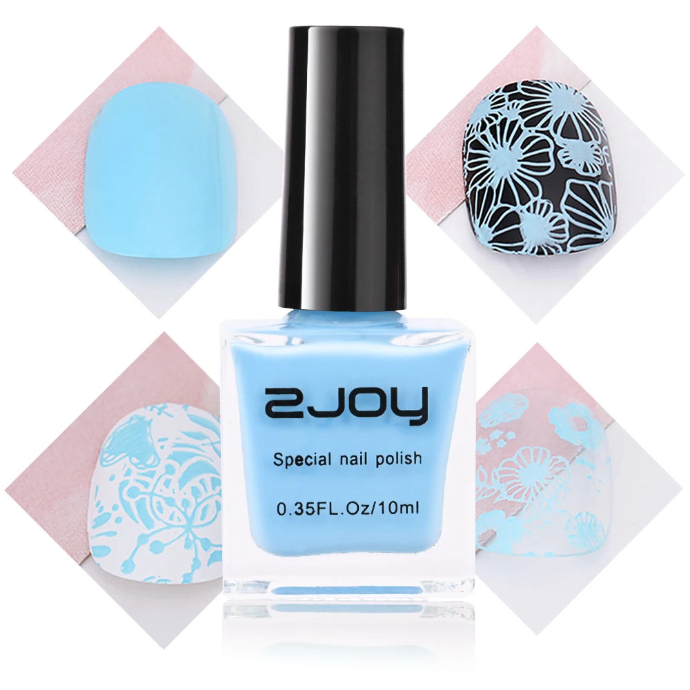 Nail Printing Stamping Gel Polish 10ml 30Colors Nail Art Printing Varnish for Stamping Plate Black White Gold Nails Lacquers