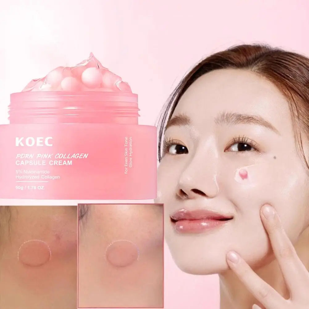 High-end Pink Collagen Capsule Cream 5% Niachinamide