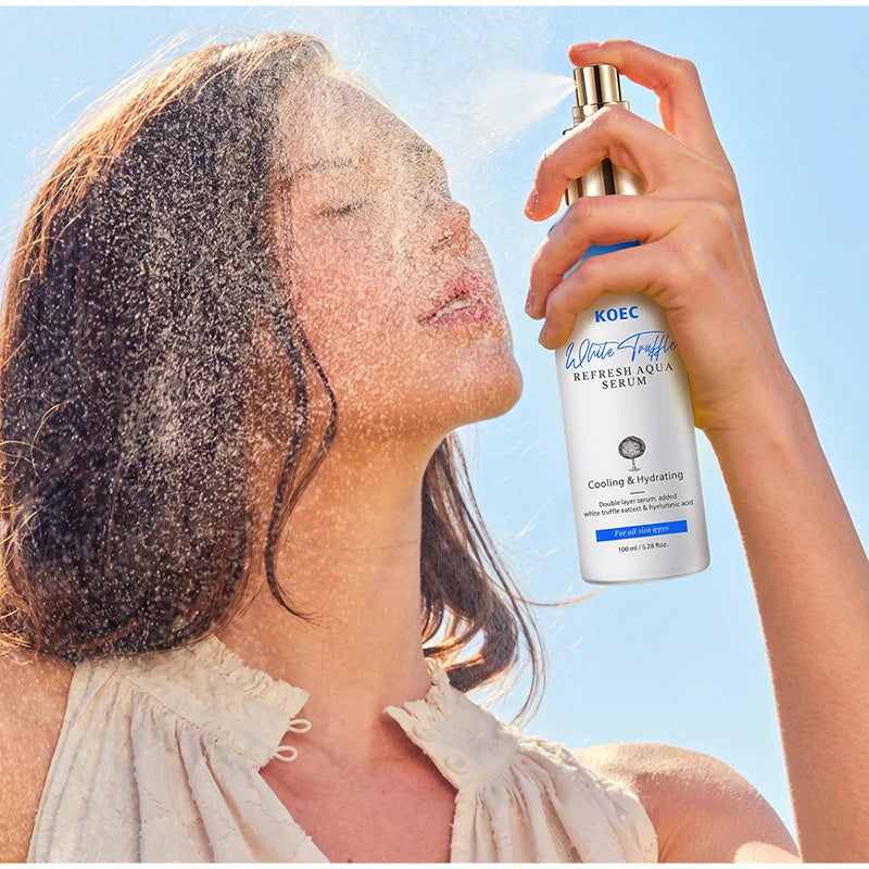Natural White Truffle Extract Serum Spray 100ml Refreshing Niacinamide Panthenol Hydrating Moisturizing Pre Makeup Essence Mist
