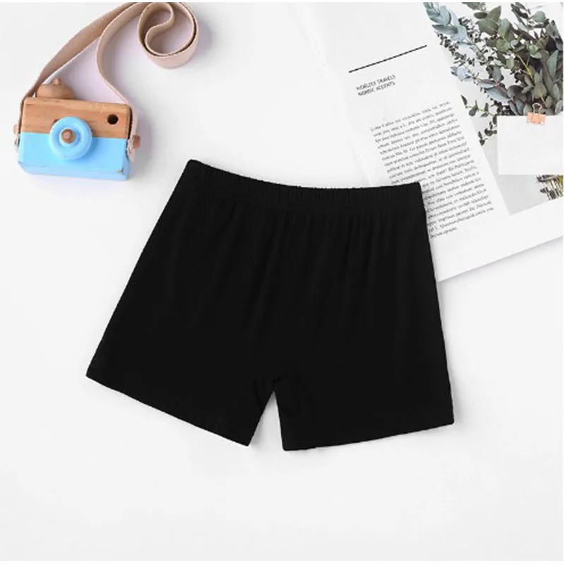 4pcs Girls Short Safety Pants Candy Color Modal Dance Leggings Kids Underwear Children Summer Cute Shorts Underpants 3-12 Years