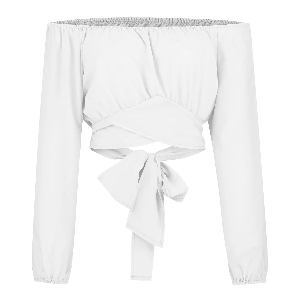 Women Elegant Boho Print Blouse Casual Long Lantern Sleeve Off Shoulder Slim Shirt Female Chic Cropped Top Summer Tunics