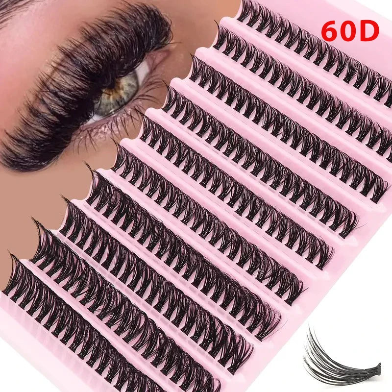 DIY Cluster Lashes – 200PCS Natural Wispy Eyelashes
