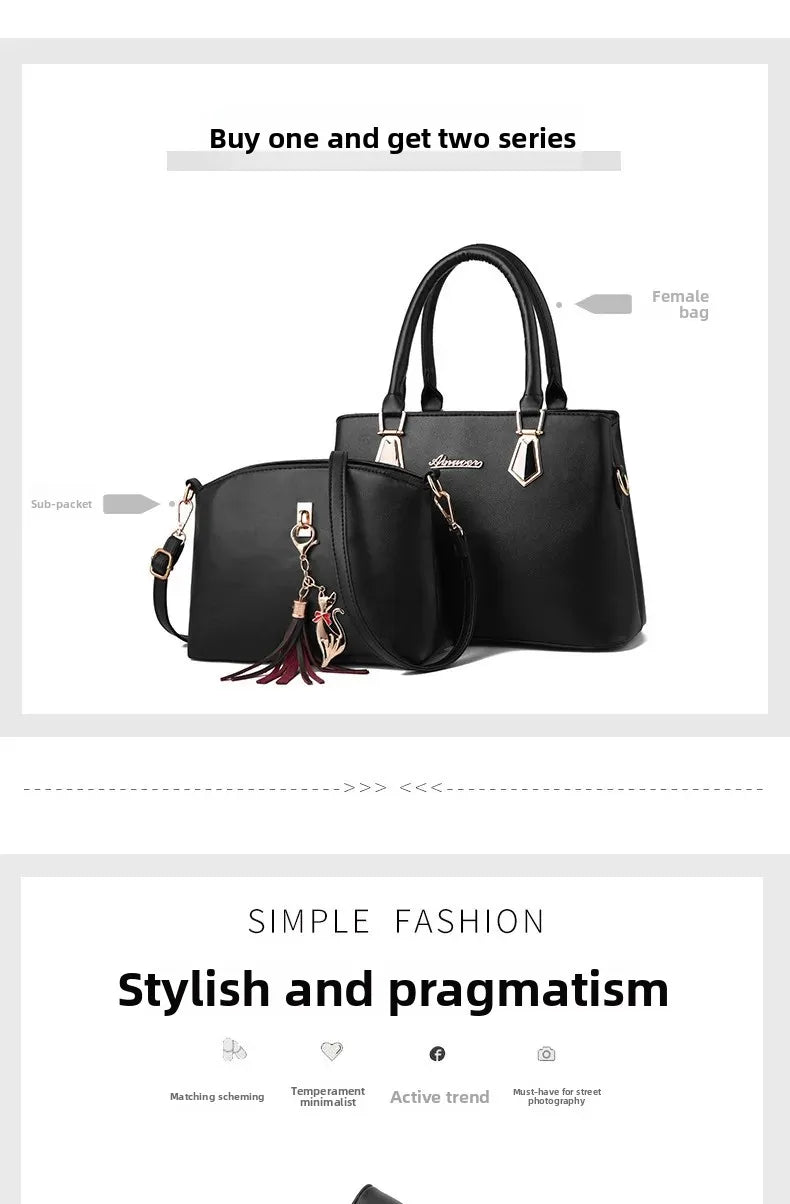 New Fashionable Mother-Daughter Large Capacity Handheld Shoulder Bag