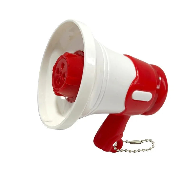 ZAKOL Red Blue Mini Speaker Loudspeaker Handheld KeyChain Outdoor Loudspeaker Decompression Toy Backpack Pendant Gift