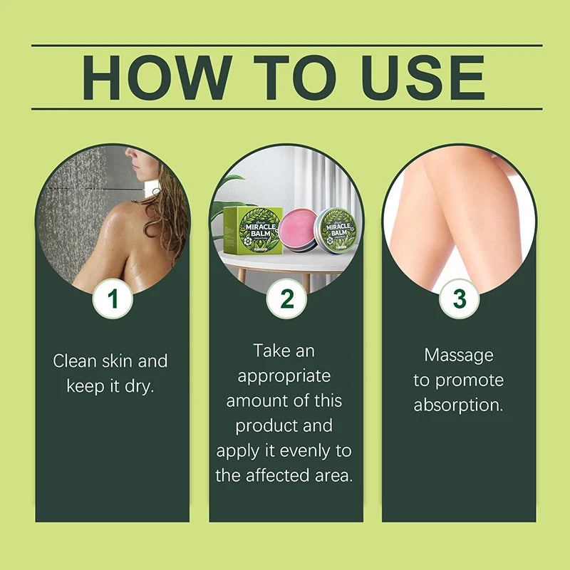 Miracle Balm 30g Natural Herbal Soothing Massage Cream Vitamin E Repairing Hydrating Legs And Feet Daily Body Care Cream
