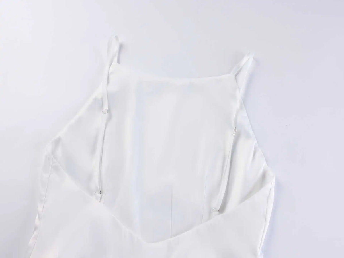 Elegant Satin Ribbons Cape Party Dress Women's Sexy Backless Solid Slim Ruffle Mini Dresses Female 2026 Evening Birthday Club Go