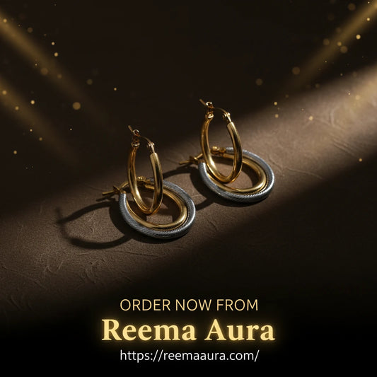 Flashbuy Trend Stainless Steel Golden Twist Hoop Earrings For Women Party Jewelry Teen Gift