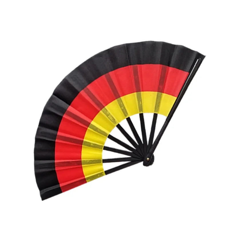 32 Country Flag Folding Hand Fan - مروحة يدوية قابلة للطي بأعلام 32 دولة
