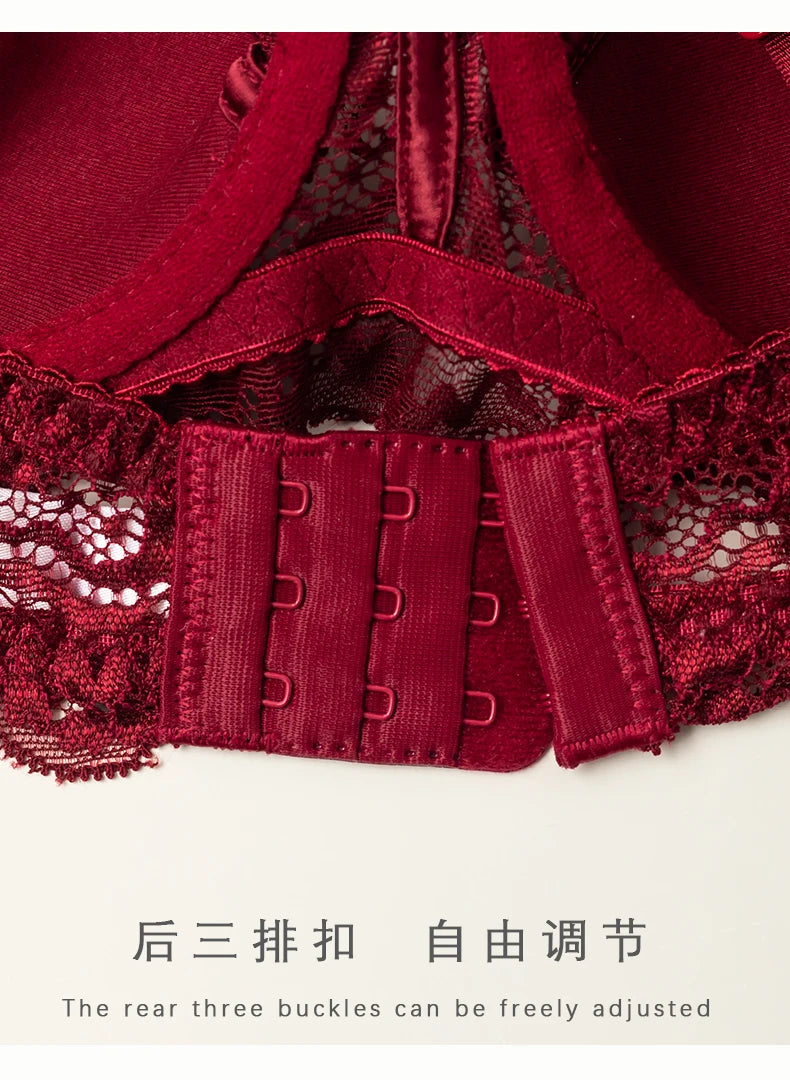 Victorian French Lace Lingerie Set Small Breasts Anti Sagging Thin Half Cup Push Up Bra Bralette Wireless Comfort for Women Sexy