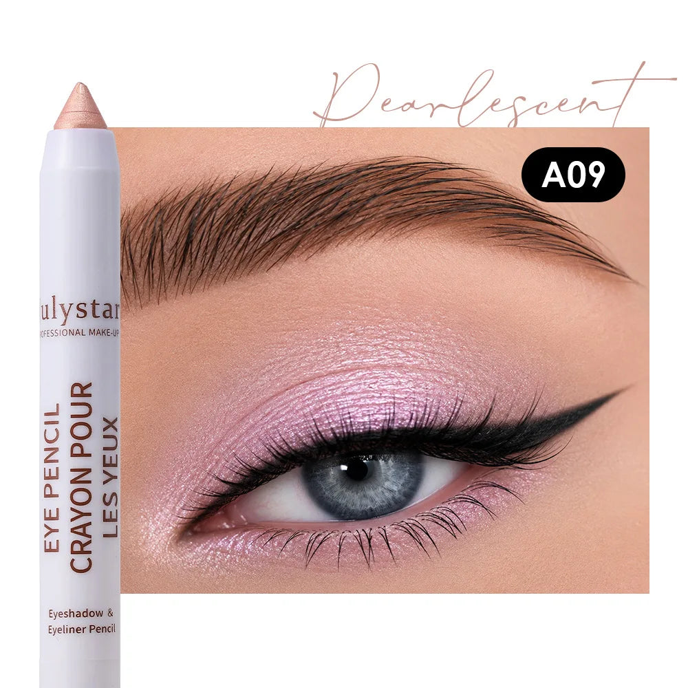 18colors Eyeshadow Stick Matte Shimmer Multi-color Waterproof High Pigmented Eyeshadow Pencil Crayon Makeup Tool Eye Cosmetics