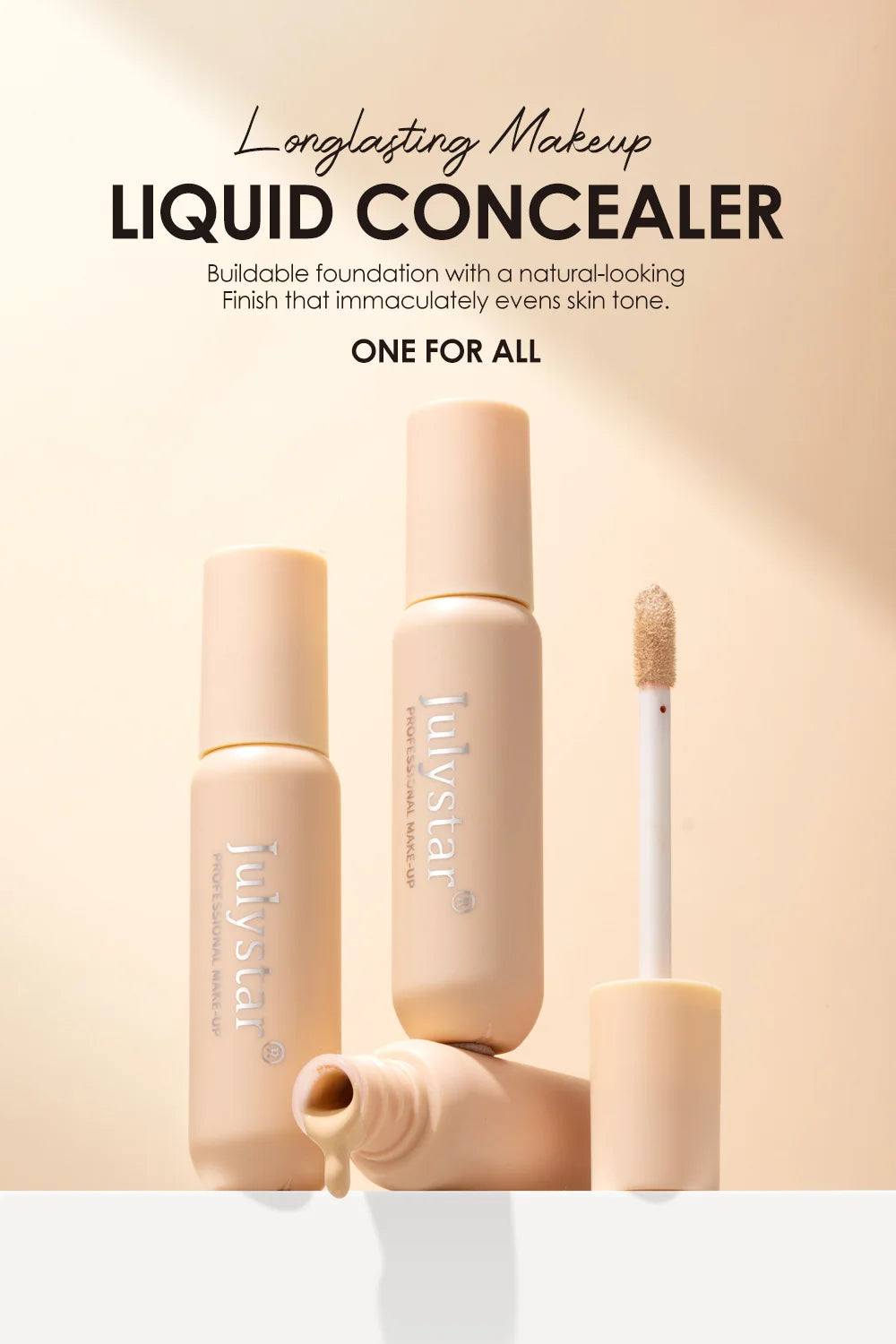 6 Colors Liquid Concealer Full Coverage for Acne Scars Tattoo Body Face Waterproof Long Lasting Easy Blend Korean Make Up