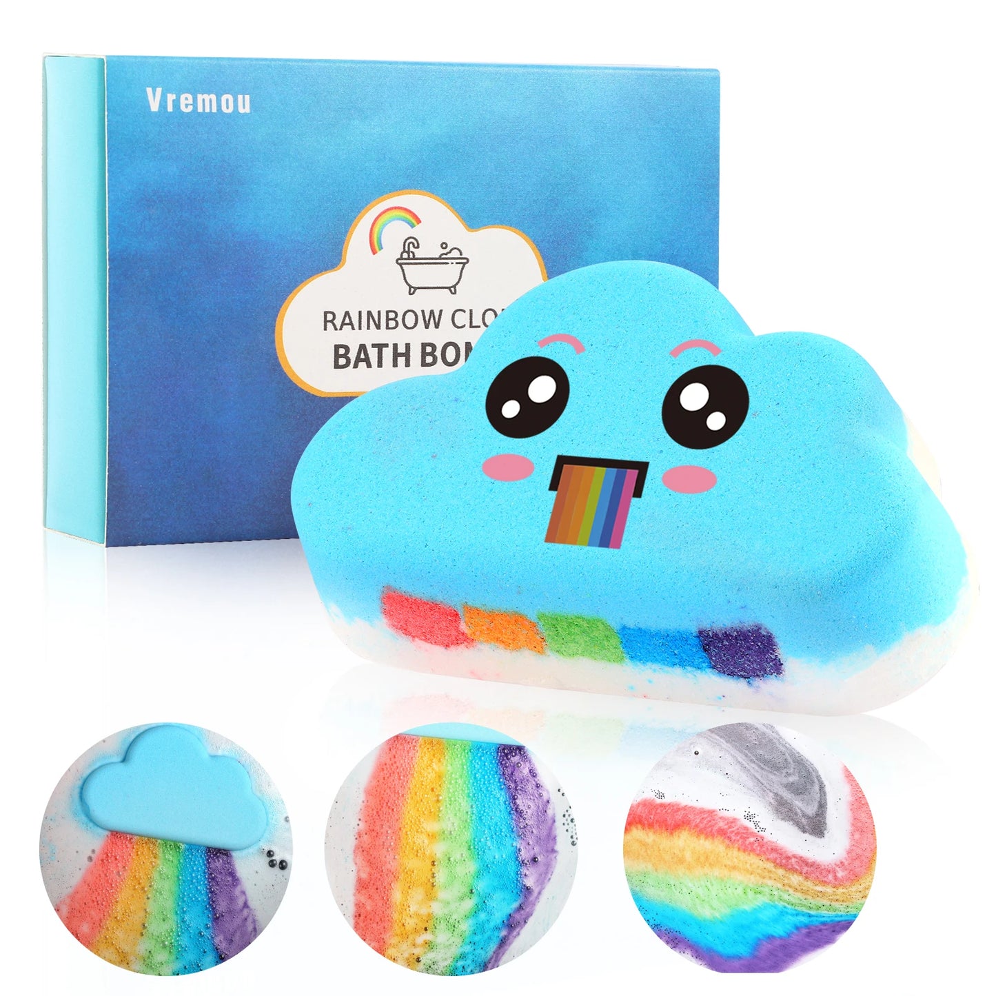 Rainbow Bath Bombs Gift Set for Kids