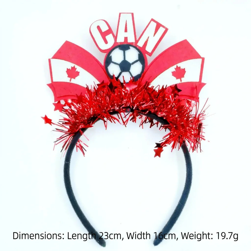 2026 Football Event National Team Flag Headband - طوق شعر مشجعي كرة القدم 2026 بتصميم أعلام المنتخبات
