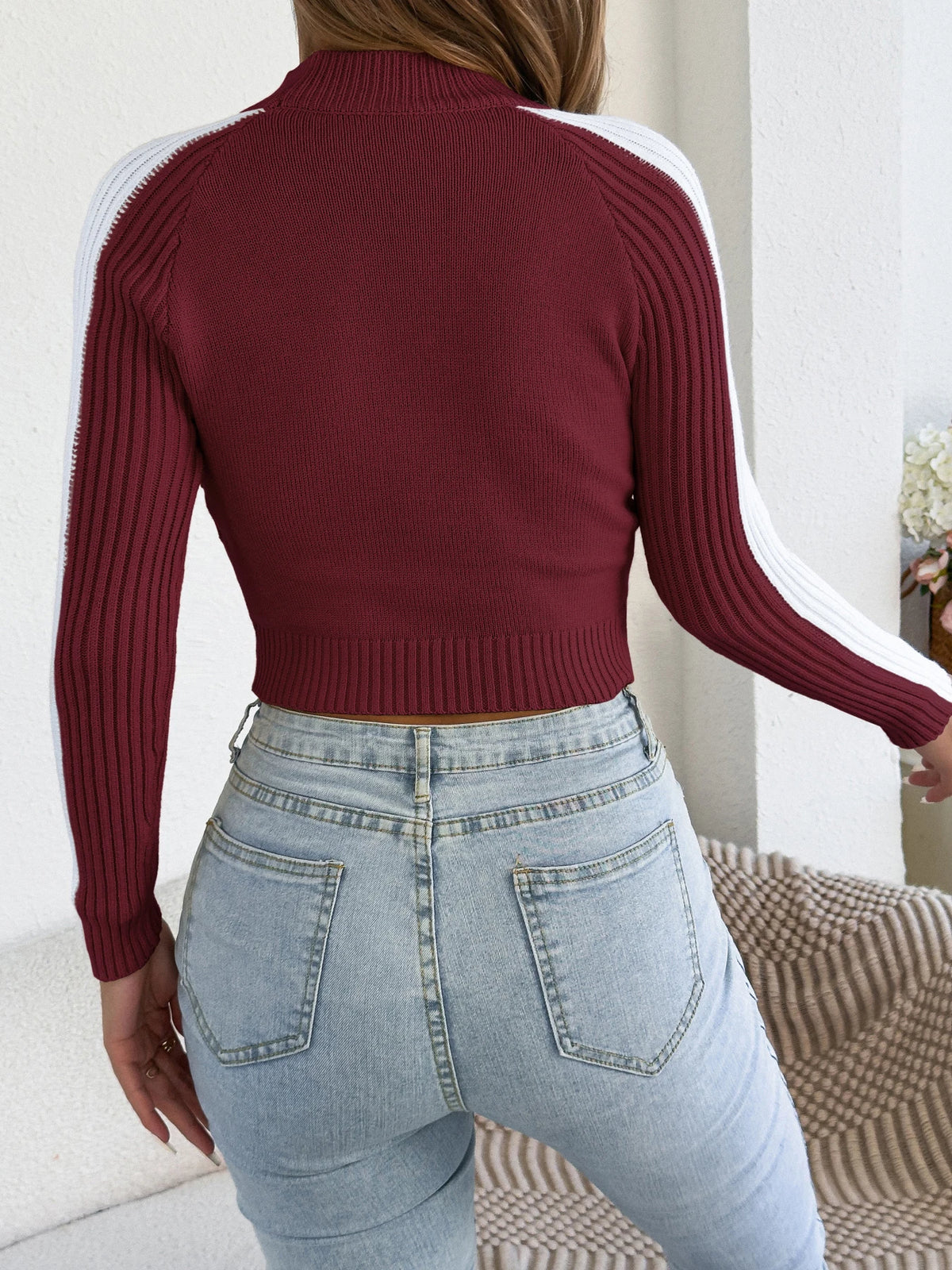 2026 Fashion Women's Round Neck Long Sleeve Stripe Knitted Sweaters for Autumn Winter Casual Warm Comfortable Pullover Woman Top