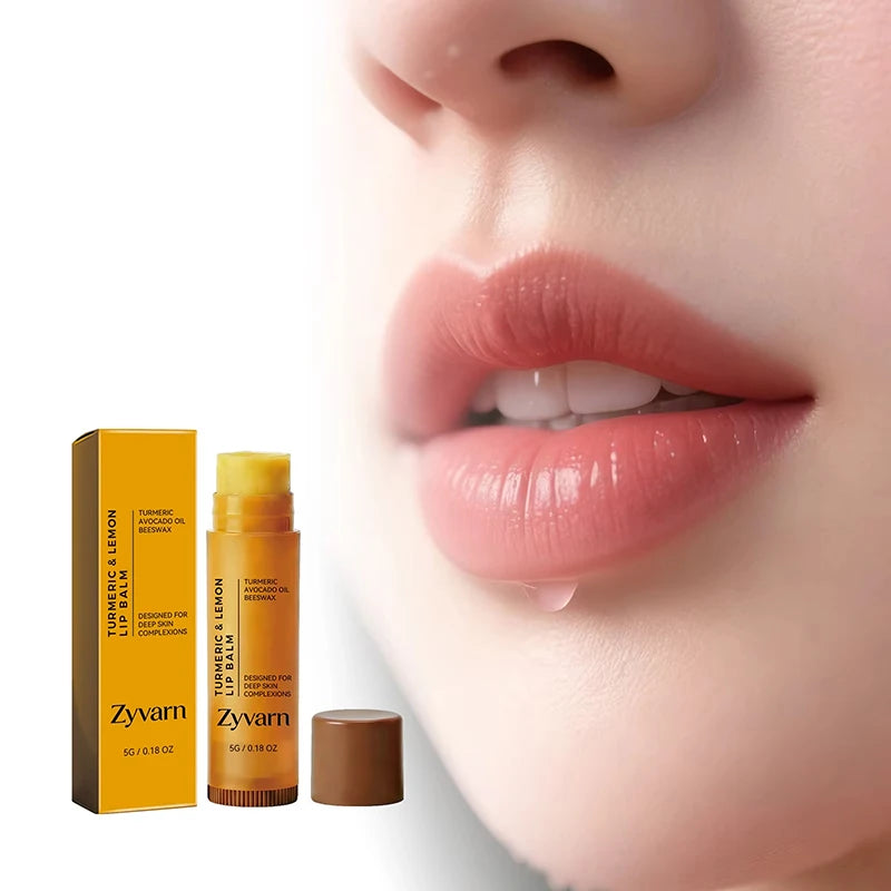 Turmeric Lemon Beeswax Lip Balm 5g Moisturize Lock In Moisture For Dryness Lips Gentle Repair Improve Dull Daily Lip Care