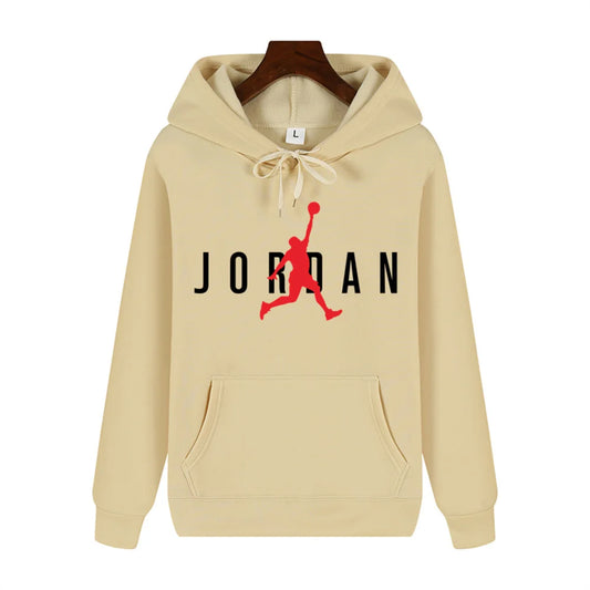 Play basketball Creative print Autumn and winter comfortable soft plus fleece men's high quality casual warm street hoodie