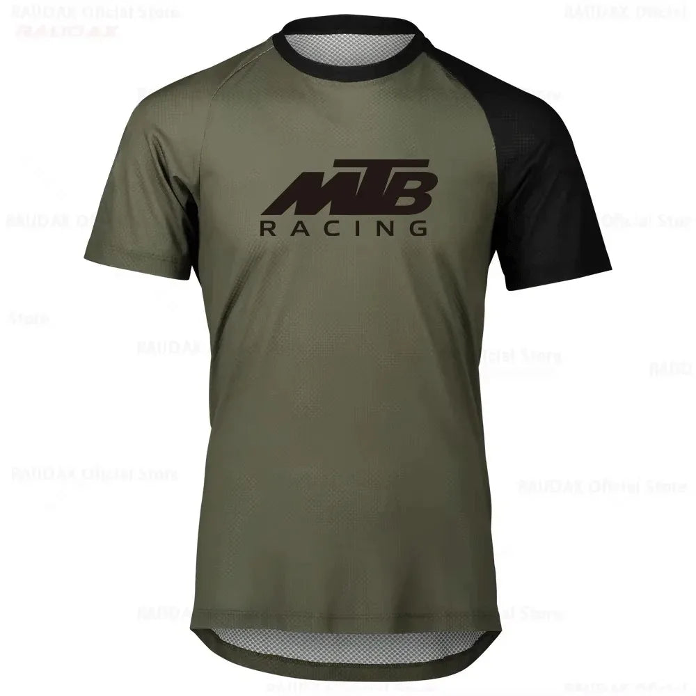 New Motocross Enduro Mountain Bike Riding T Shirt Quick Dry Cycling Jersey Suitable for Family Kids Adults Outdoor Sports