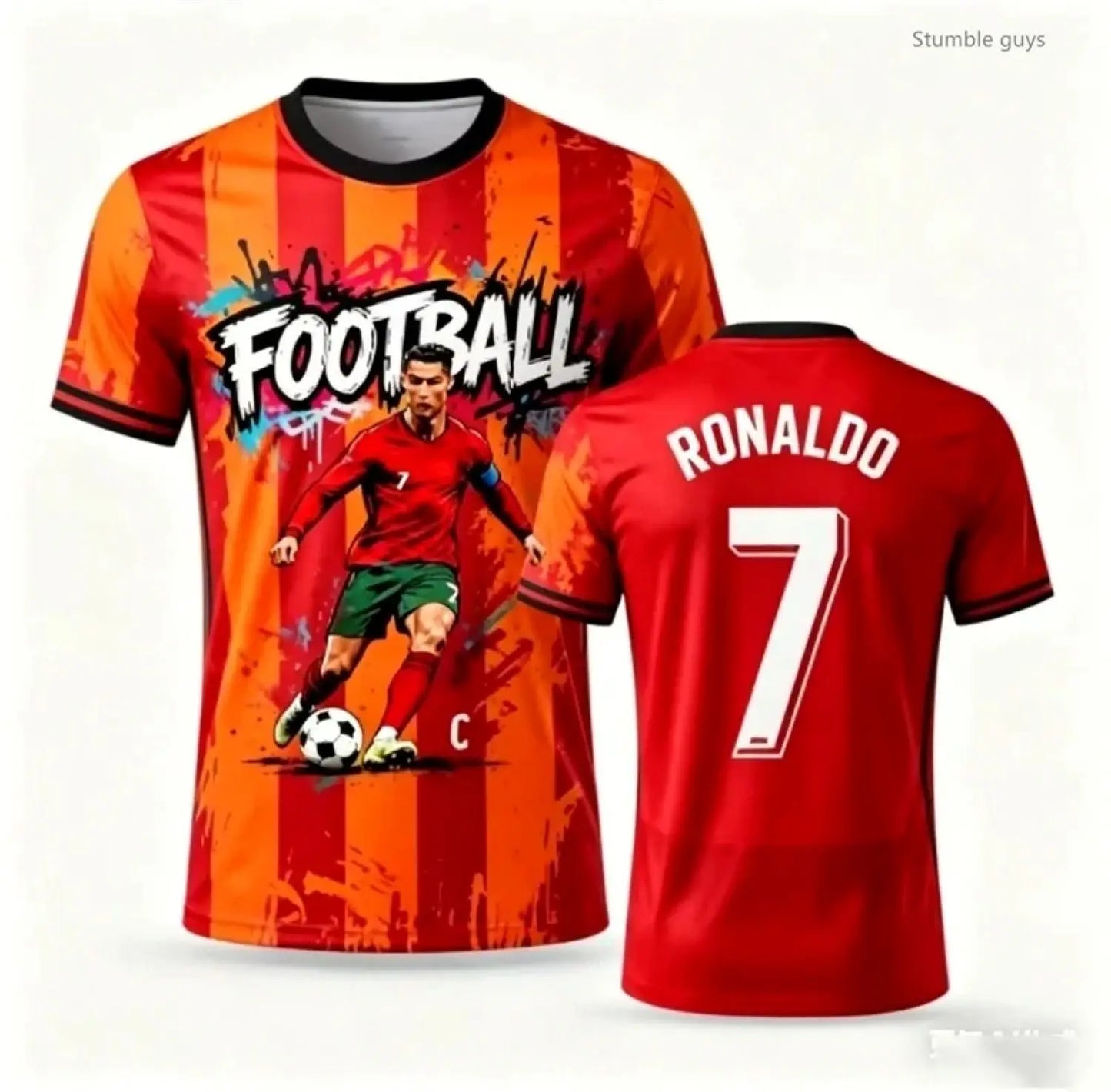 Men s Summer Soccer Jersey Hip Hop Style 7 Jersey Fashionable Plus Size Family Adult Kids Apparel Daily Outdoor Sportswear