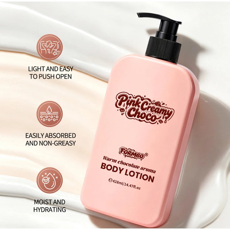 Cream Chocolate Fragrance Body Lotion Moisturize Smooth The Skin Non Greasy Long Lasting Fragrance Body Lotion Winter Body Care