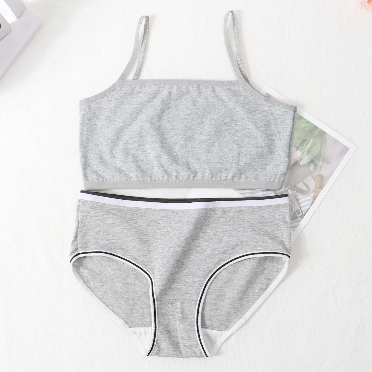 Girls Cotton Development Vest & Underwear Set – Soft &Breathable