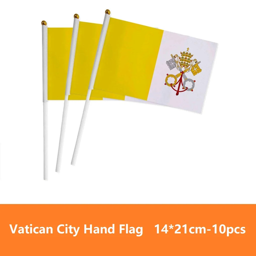 European Country Hand Waving Flags - أعلام أوروبية يدوية للتشجيع والاحتفالات