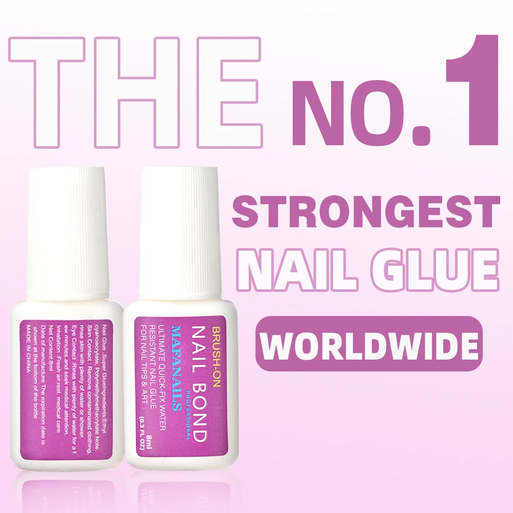 8ml Fast Dry Nail Glue with Brush غراء أظافر سريع الجفاف مع فرشاة – 8 مل