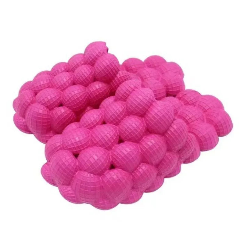 Lychee Slippers Bubble Shoes Women Step on Shit Feelings Ins Internet Celebrity Trend Personality Non-slip Massage Bottom