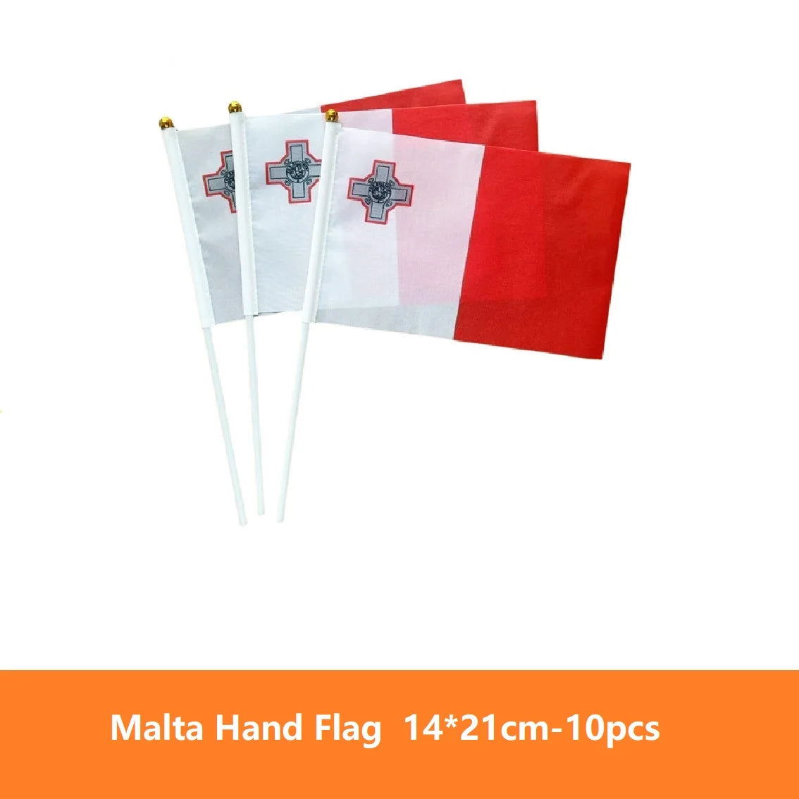 European Country Hand Waving Flags - أعلام أوروبية يدوية للتشجيع والاحتفالات