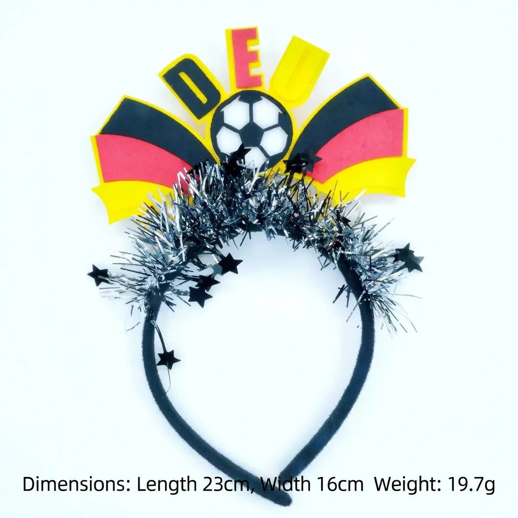2026 Football Event National Team Flag Headband - طوق شعر مشجعي كرة القدم 2026 بتصميم أعلام المنتخبات